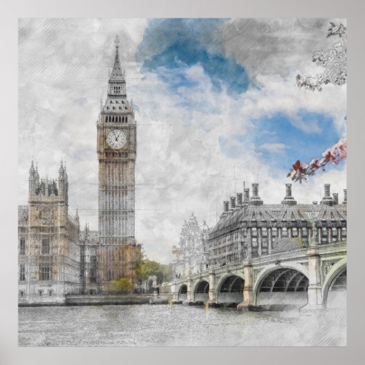 Big Ben, London, Großbritannien Poster (Vorne)