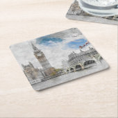 Big Ben, London, Großbritannien Rechteckiger Pappuntersetzer (angewinkelt)