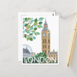 Big Ben London Illustration Postkarte