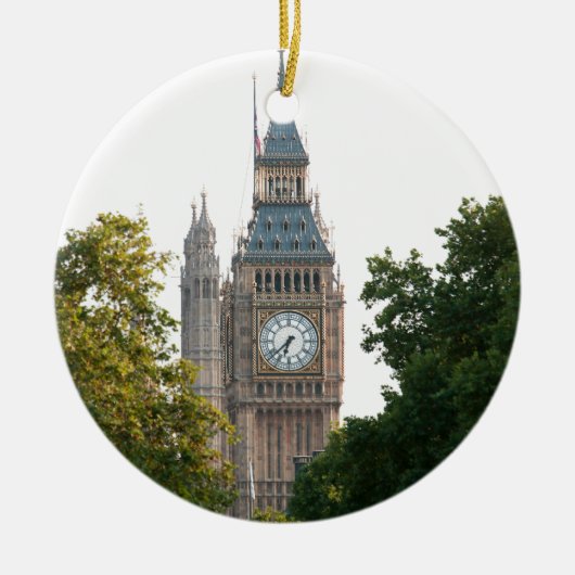 Big Ben London Keramik Ornament (Vorne)