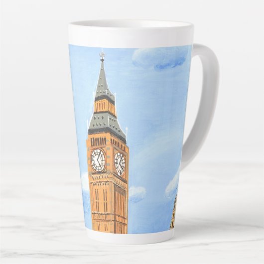 Big Ben London Latte Tasse (Rechte Ecke)