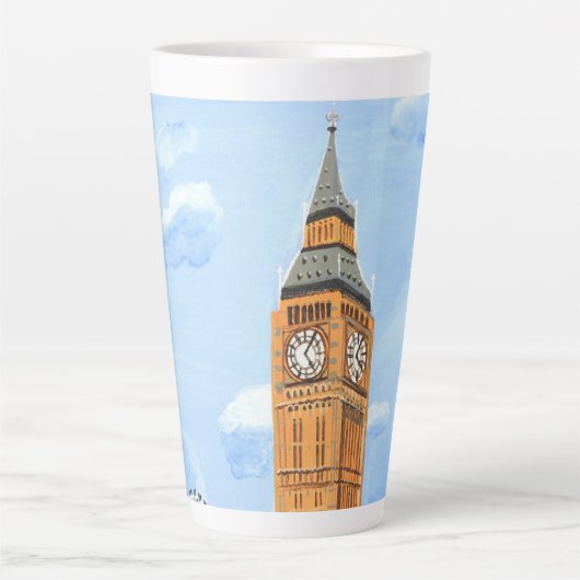 Big Ben London Latte Tasse (Vorderseite)