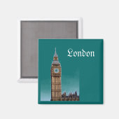 Big Ben - London Magnet (Vorderseite/Rückseite)