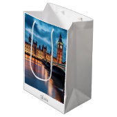 Big Ben, London. Mittlere Geschenktüte (Vorderseite Schrägansicht)