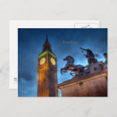 Big Ben (London) Postkarte (Vorne/Hinten)