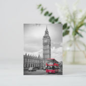 Big Ben London Postkarte (Stehend Vorderseite)