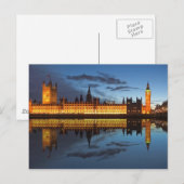 Big Ben London Postkarte (Vorne/Hinten)