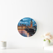 Big Ben, London. Runde Wanduhr (Zuhause)