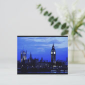 Big Ben London Skyline Postkarte (Stehend Vorderseite)