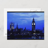 Big Ben London Skyline Postkarte (Vorne/Hinten)
