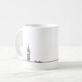 Big Ben London Tasse, Big Ben Tasse, London Gesche Kaffeetasse (Vorderseite Links)