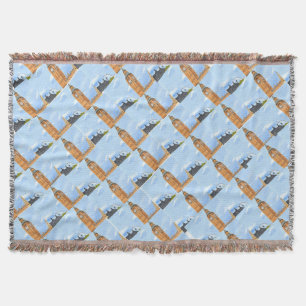 Big Ben London Throw Blanket Decke