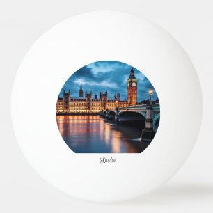 Big Ben, London. Tischtennisball