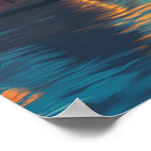 Big Ben, London Travel Poster (Ecke)