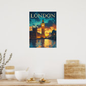 Big Ben, London Travel Poster (Küche)