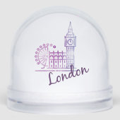 Big Ben London UK Travel – Iconic British Landmark Schneekugeln (Vorderseite)