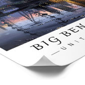 Big Ben London UK Wall Art, Cityscape  Poster (Ecke)