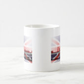 Big Ben London und Gewerkschafts-Jackflagge Kaffeetasse (Mittel)