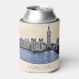 Big Ben London Watercolor Dosenkühler