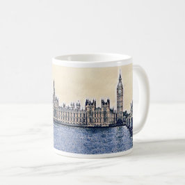 Big Ben London Watercolor Kaffeetasse