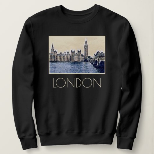 Big Ben London Watercolor Sweatshirt (Design vorne)