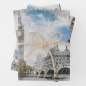 Big Ben London Wrapping Paper - UK Travel Geschenkpapier Set (Beispiel)