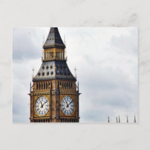 Big Ben Londoner Uhrtürme und Westminster Abbey Postkarte