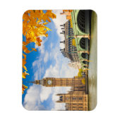 Big Ben mit Autumn Leaves, London Magnet (Vertikal)