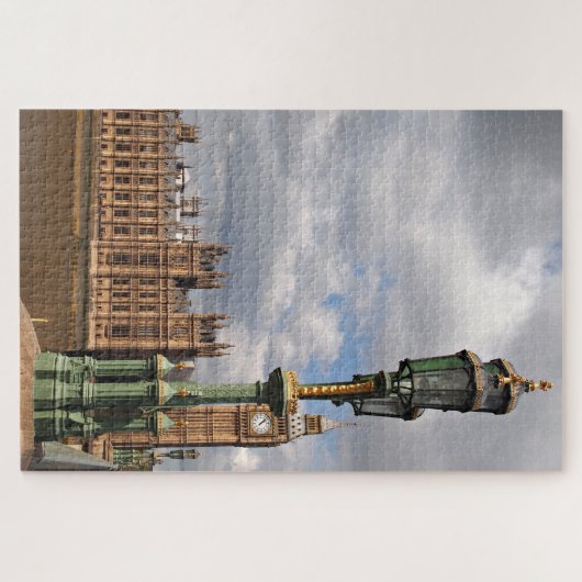 Big Ben mit Licht in London Puzzle (Horizontal)