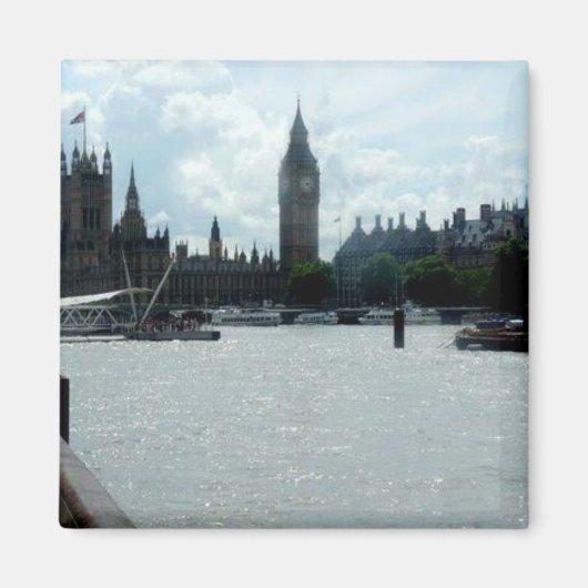 Big Ben on River Thames London Magnet (Vorne)