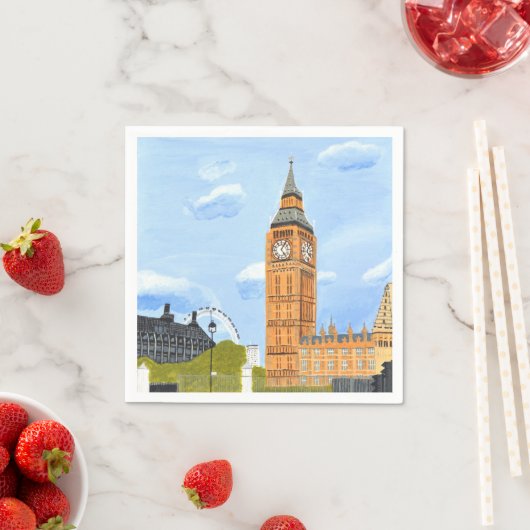 Big Ben Paper Napkin Serviette (Beispiel)