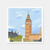 Big Ben Paper Napkin Serviette (Vorderseite)