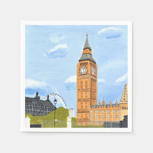 Big Ben Paper Napkin Serviette (Vorderseite)