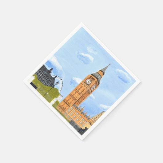 Big Ben Paper Napkin Serviette (Ecke)
