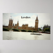 Big Ben Parlament und Thames Poster (Vorne)