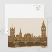 Big Ben - Parlament - Westminster Bridge Postcard Postkarte (Vorne/Hinten)