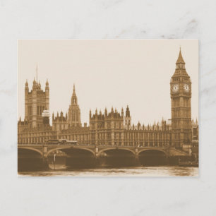 Big Ben - Parlament - Westminster Bridge Postcard Postkarte