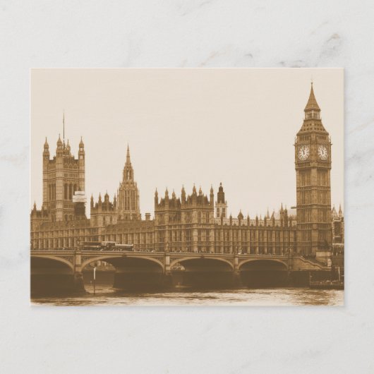 Big Ben - Parlament - Westminster Bridge Postcard Postkarte (Vorderseite)