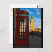 Big Ben & Phone Box Postkarte (Vorne/Hinten)