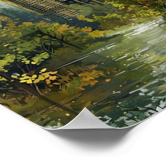 Big Ben Poster - Vibrant London Illustration (Ecke)