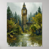 Big Ben Poster - Vibrant London Illustration (Vorne)