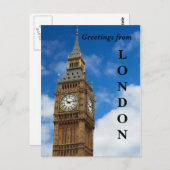Big Ben Postkarte (Vorne/Hinten)