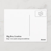 Big Ben Postkarte (Rückseite)