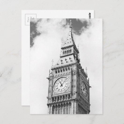 Big Ben Postkarte (Vorne/Hinten)