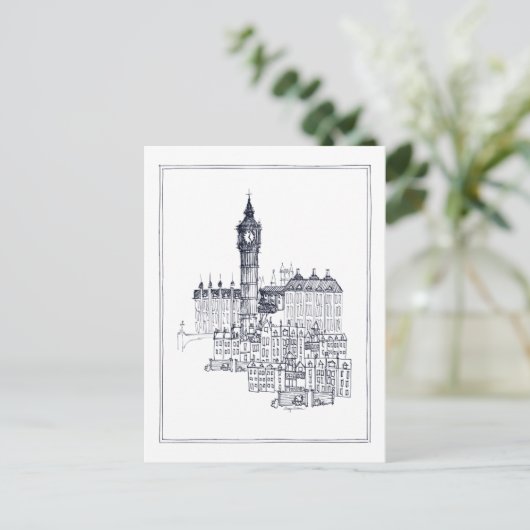 Big Ben Postkarte (Stehend Vorderseite)