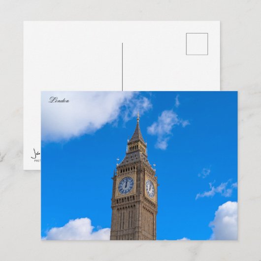 Big Ben Postkarte (Vorne/Hinten)