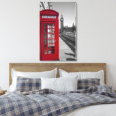 Big Ben Red Telefone Box Leinwanddruck (Insitu (Schlafzimmer))