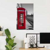 Big Ben Red Telefone Box Poster (Heimbüro)