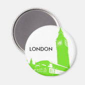 Big Ben Retro Magnet (Vorderseite/Rückseite)