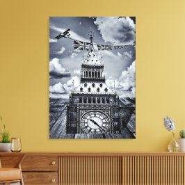 Big Ben Surreal British Art, London Leinwanddruck